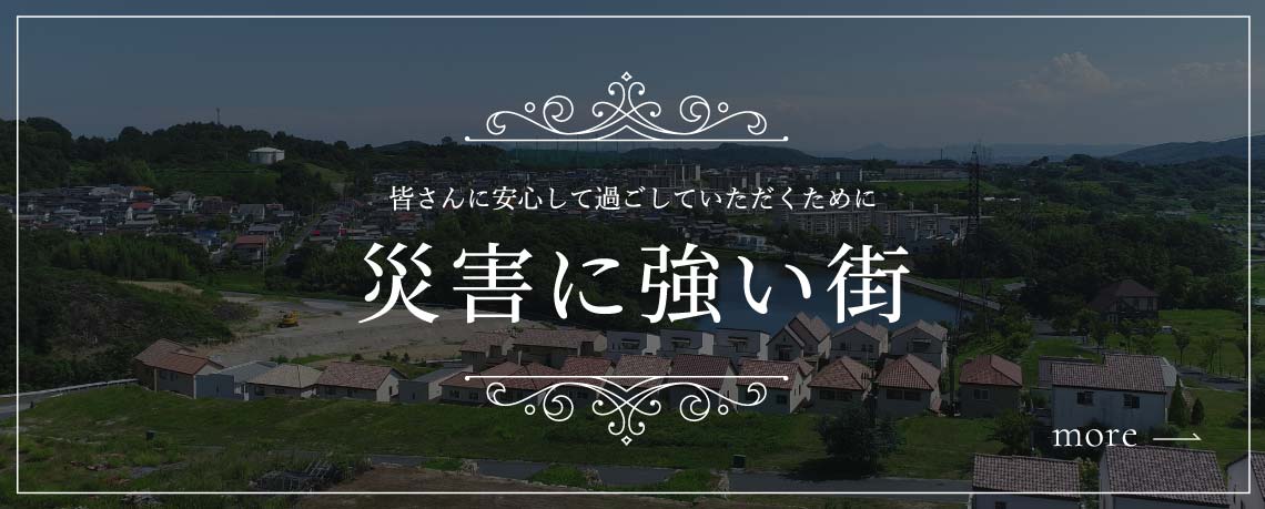 皆さんに安心して過ごしていただくために、災害に強い街